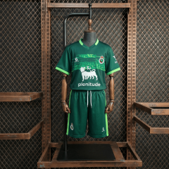 Kids Kit Racing de Santander Away  2025/2026 New Season Football Jersey Sports Shirt