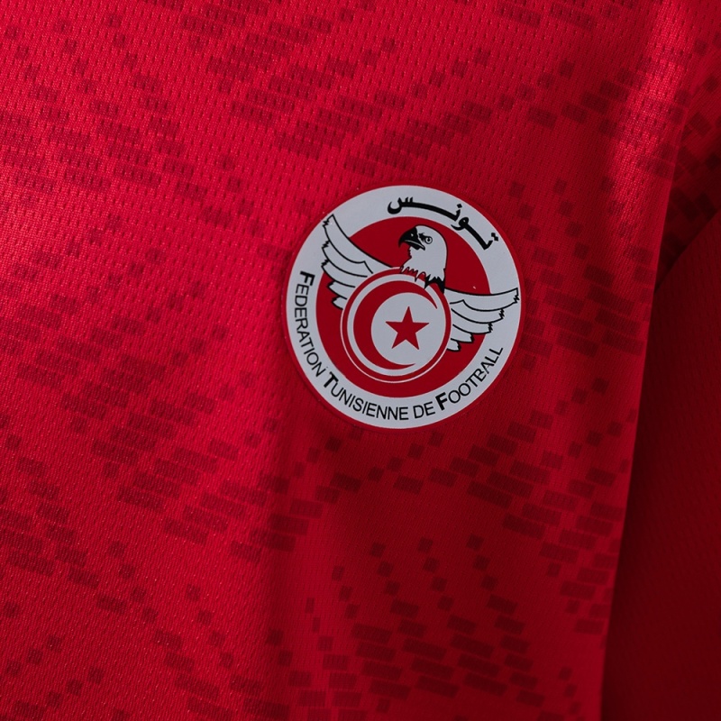 Kids Kit Tunisia Home 2025/2026 New Season Football Jersey Sports Shirt