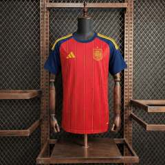 Spain Home FIFA World Cup 2026 Shirt + Shorts + Socks Kit Football Team Shirt Jersey