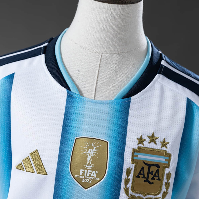 KIDS Argentina Home FIFA World Cup 2026 Shirt + Shorts + Socks Kit Football Team Shirt Jersey