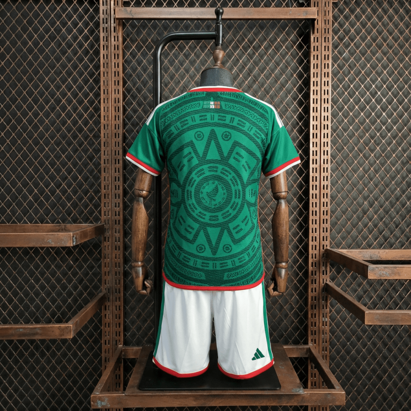 KIDS Mexico Home FIFA World Cup 2026 Shirt + Shorts + Socks Kit Football Team Shirt Jersey