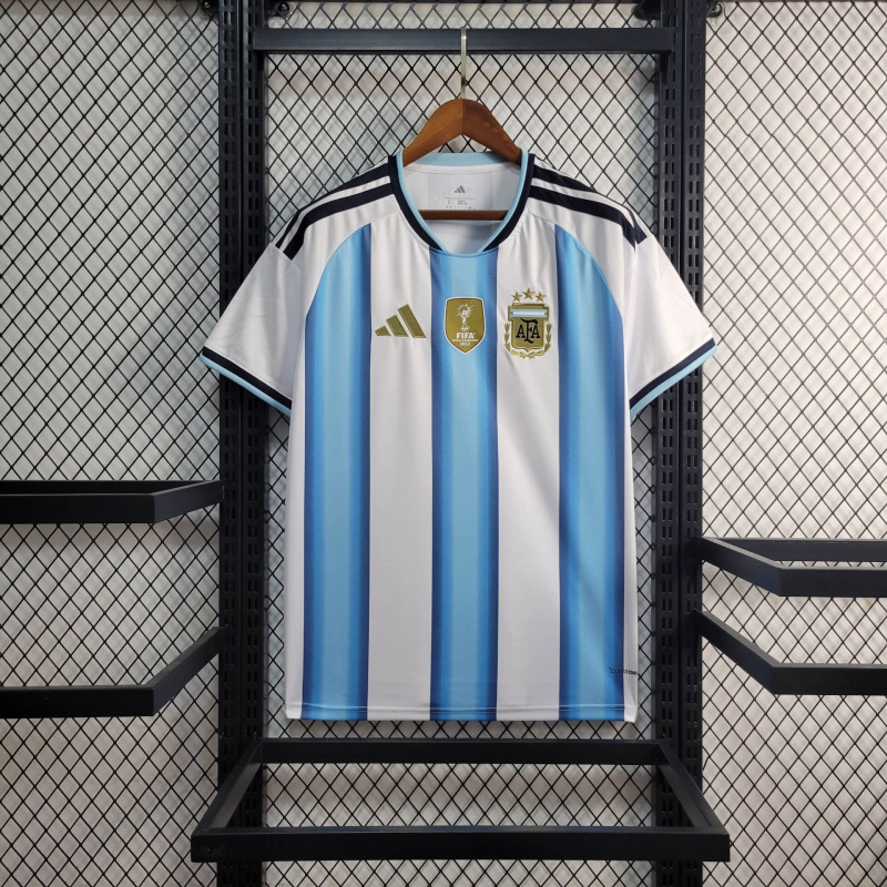 Argentina Home FIFA World Cup 2026 Shirt + Shorts + Socks Kit Football Team Shirt Jersey