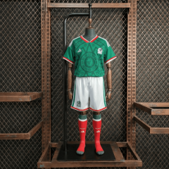 Mexico Home FIFA World Cup 2026 Shirt + Shorts + Socks Kit Football Team Shirt Jersey