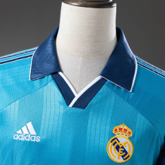 Retro Real Madrid Third Away Long-Sleeved 99/00  Season Football Jersey Sports Shirt