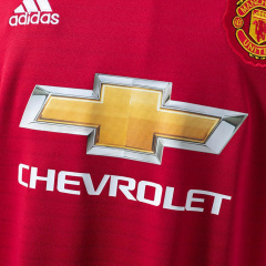 Retro Manchester United Home Long-Sleeve 2018/19 Season Football Jersey Sports Shirt