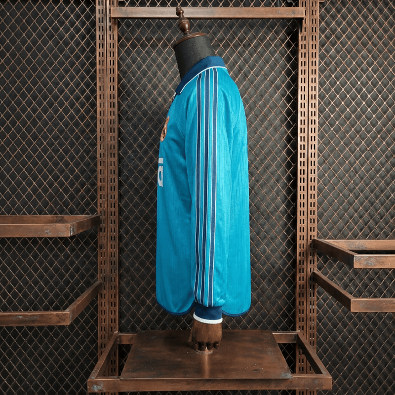 Retro Real Madrid Third Away Long-Sleeved 99/00  Season Football Jersey Sports Shirt