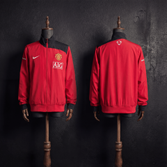 Windbreaker Jacket Manchester United 07/08 Retro Season Football Jersey Sports Shirt