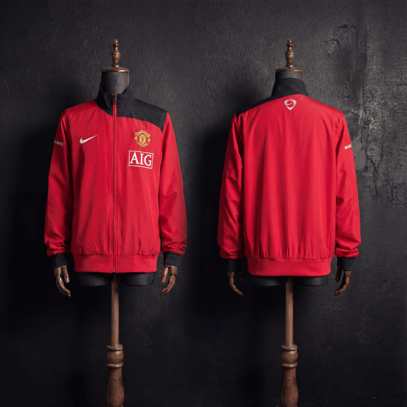 Windbreaker Jacket Manchester United 07/08 Retro Season Football Jersey Sports Shirt