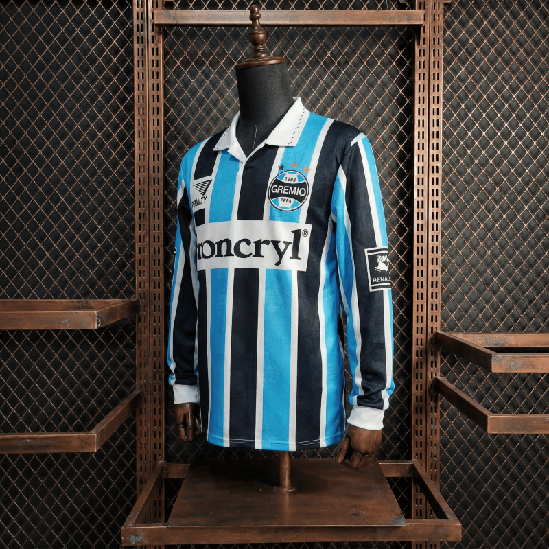 Retro Gremio Home Long-Sleeve 97/98 Season Football Jersey Sports Shirt