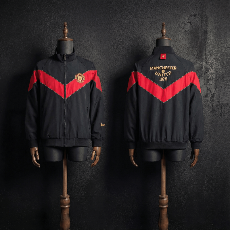 Windbreaker Jacket Manchester United 06/07 Retro Season Football Jersey Sports Shirt