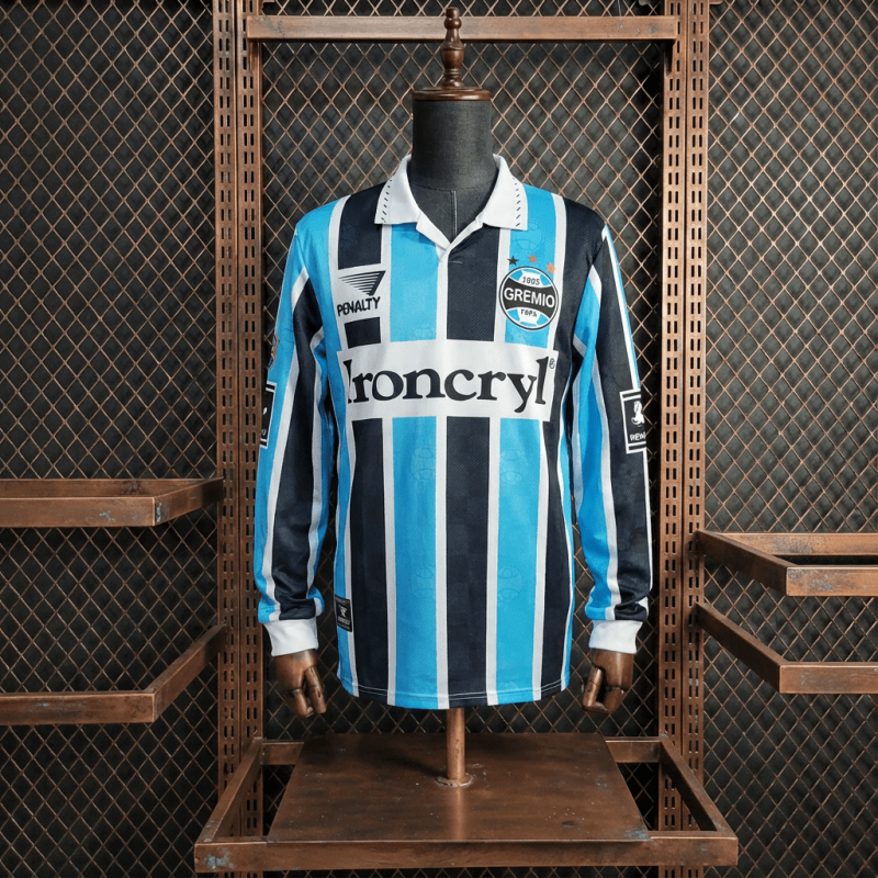 Retro Gremio Home Long-Sleeve 97/98 Season Football Jersey Sports Shirt