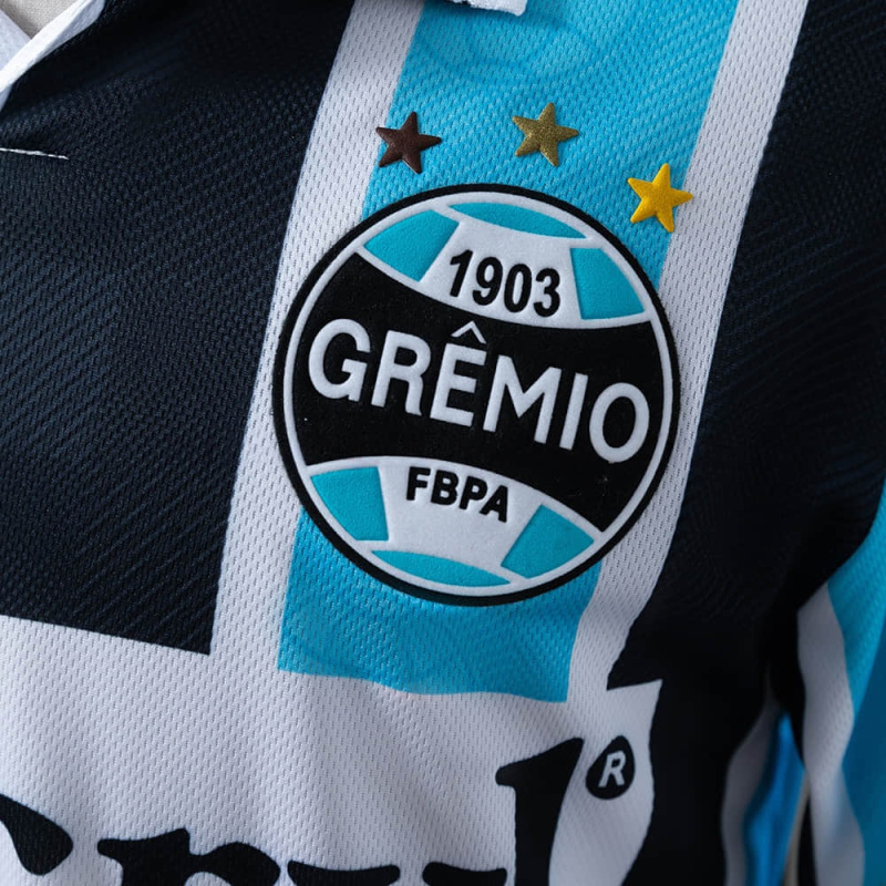 Retro Gremio Home Long-Sleeve 97/98 Season Football Jersey Sports Shirt