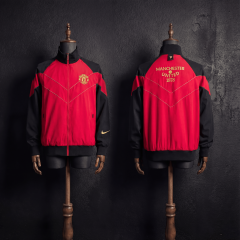 Windbreaker Jacket Manchester United 06/07 Retro Season Football Jersey Sports Shirt