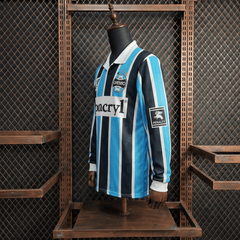 Retro Gremio Home Long-Sleeve 97/98 Season Football Jersey Sports Shirt