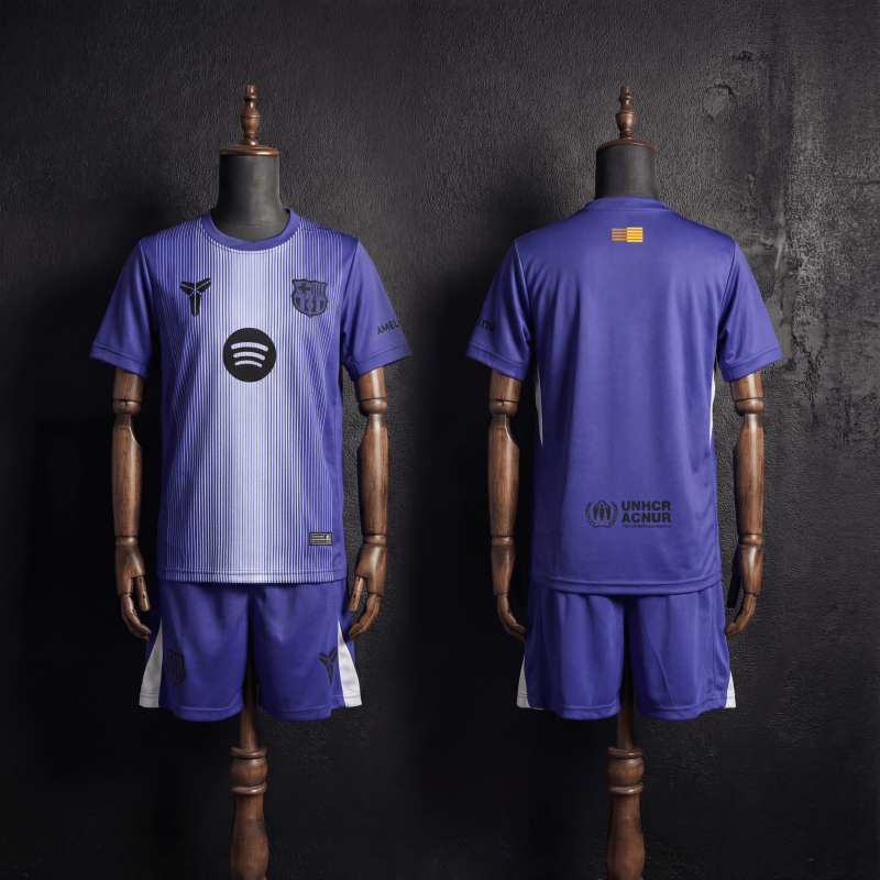 Kids Barcelona Goalkeeper Kit 2025/2026 New Season Football Jersey Sports Shirt