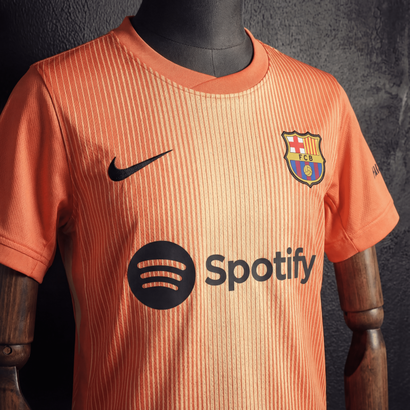 Kids Barcelona Goalkeeper Kit 2025/2026 New Season Football Jersey Sports Shirt