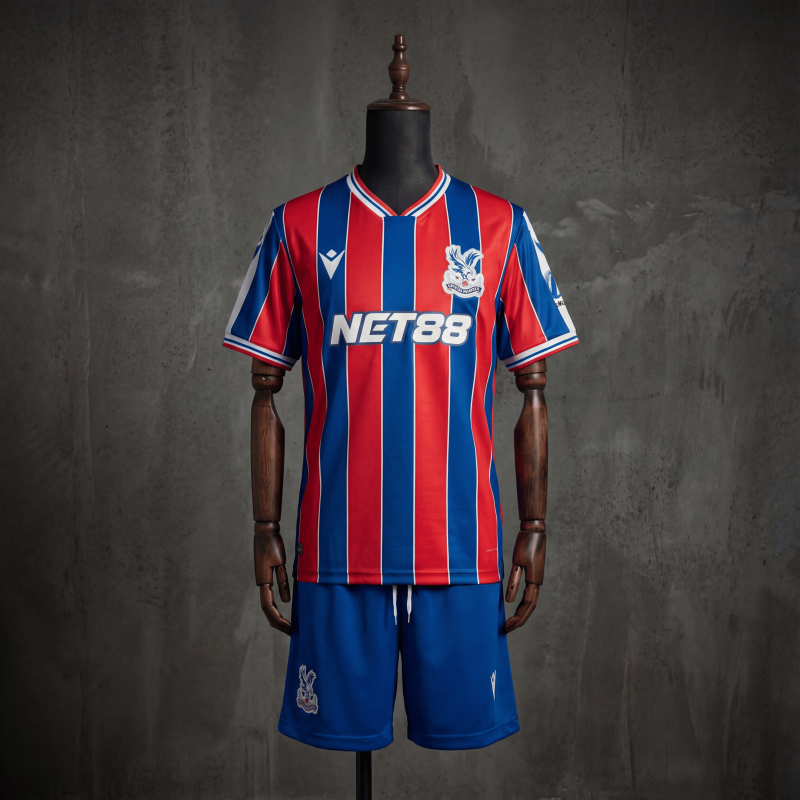 KIDS Crystal Palace Home 2025/2026 New Season Football Jersey Sports Shirt