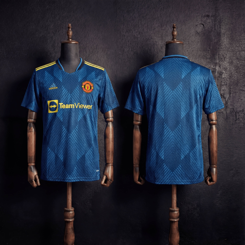 Retro Manchester United Third Away 2021/22 Season Football Jersey Sports Shirt