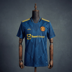Retro Manchester United Third Away 2021/22 Season Football Jersey Sports Shirt