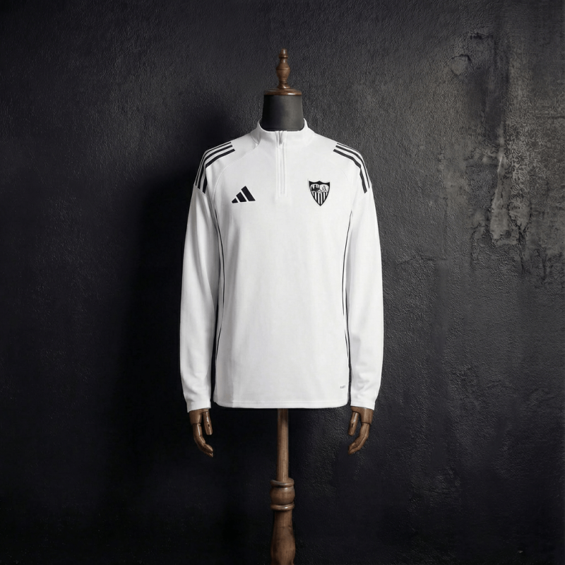 Malaga Long-sleeved half-pull training 2025/2026 New Season Football Jersey Sports Shirt