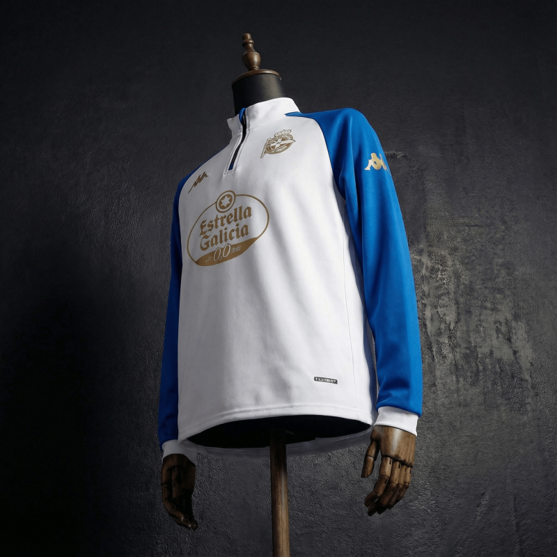 Deportivo La Coruna Long-sleeved half-pull training  2025/2026 New Season Football Jersey Sports Shirt