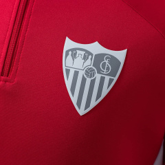 Sevilla Long-sleeved half-pull training  2025/2026 New Season Football Jersey Sports Shirt