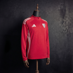 Sevilla Long-sleeved half-pull training  2025/2026 New Season Football Jersey Sports Shirt