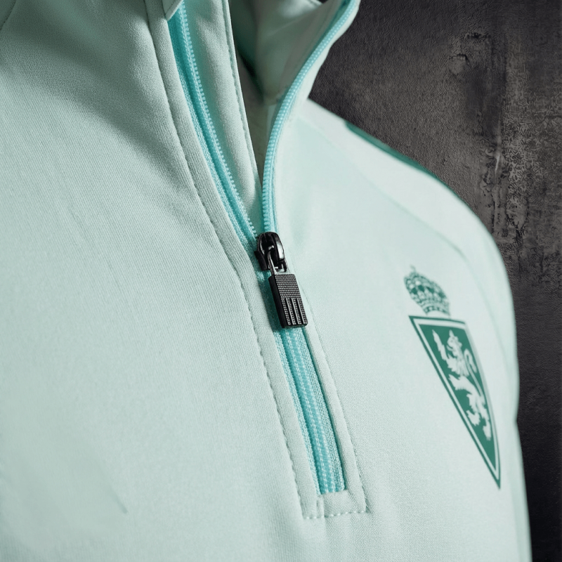 Zaragoza Long-sleeved half-pull training  2025/2026 New Season Football Jersey Sports Shirt