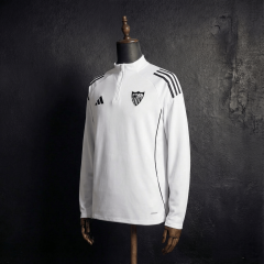 Malaga Long-sleeved half-pull training 2025/2026 New Season Football Jersey Sports Shirt