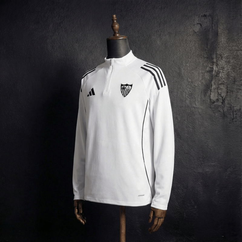 Malaga Long-sleeved half-pull training 2025/2026 New Season Football Jersey Sports Shirt