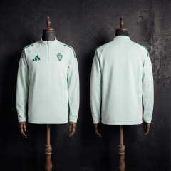 Zaragoza Long-sleeved half-pull training  2025/2026 New Season Football Jersey Sports Shirt