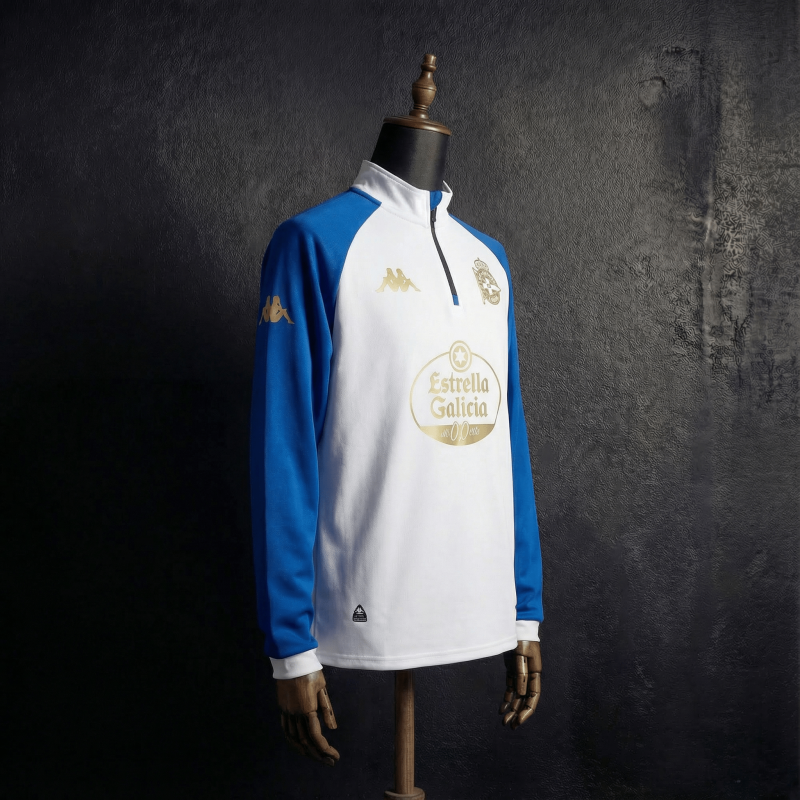 Deportivo La Coruna Long-sleeved half-pull training  2025/2026 New Season Football Jersey Sports Shirt