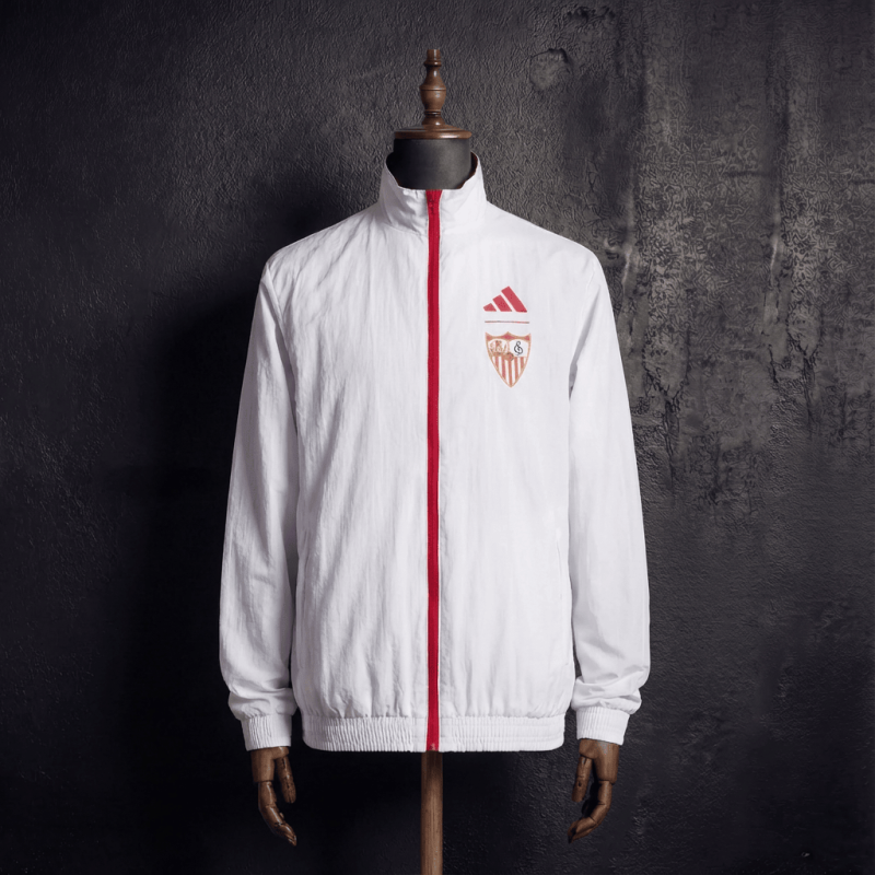 Reversible Windbreaker Jacket Sevilla 2025/2026 New Season Football Jersey Sports Shirt