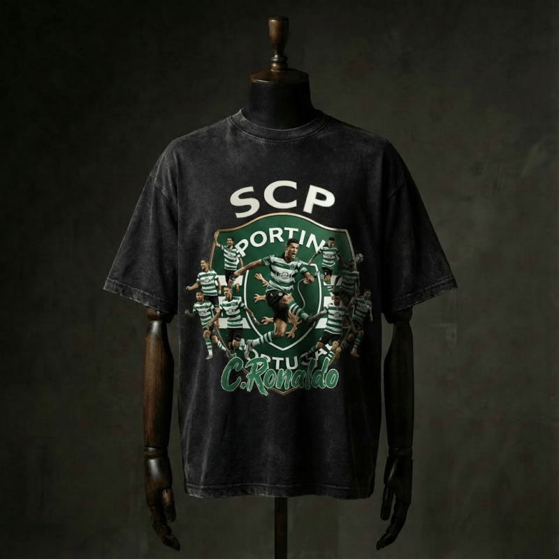 Sporting Clube de Portugal Superstar Ronaldo Football Team Casual T-shirt Sizes: S-4XL