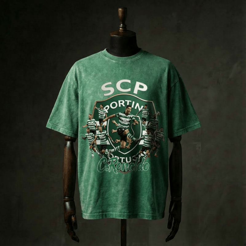 Sporting Clube de Portugal Superstar Ronaldo Football Team Casual T-shirt Sizes: S-4XL