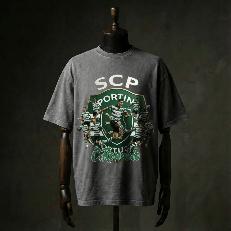 Sporting Clube de Portugal Superstar Ronaldo Football Team Casual T-shirt Sizes: S-4XL