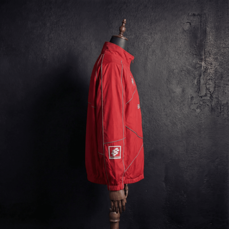 Men's Supreme Half-Zip Racing Jacket with Reflective Straps