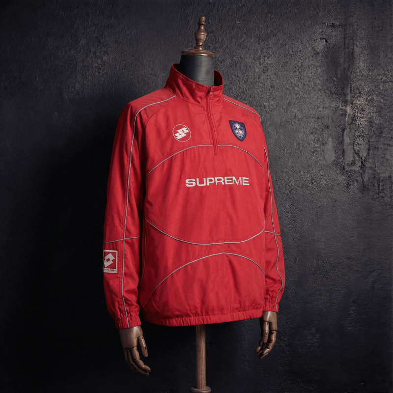 Men's Supreme Half-Zip Racing Jacket with Reflective Straps