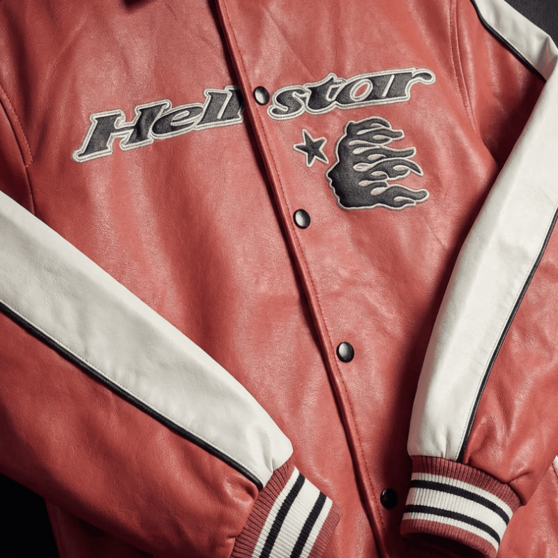 Avirex 50 Hellstar Graphic Leather Bomber Jacket