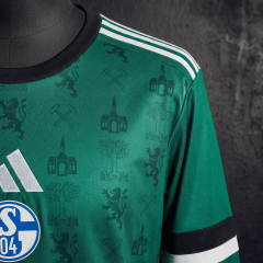 Schalke 04 Commemorative Edition - Green Long-Sleeve 2025/2026 New Season Jersey