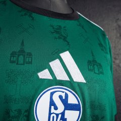 Schalke 04 Commemorative Edition - Green Long-Sleeve 2025/2026 New Season Jersey