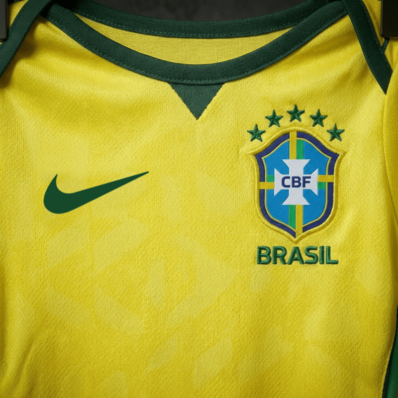 Baby Jersey Brazil Home Stadium FIFA World Cup 2026 New Season Football Jersey