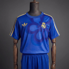 Real Madrid 2025/2026 Cultural Story - Blue Kids Kit Jersey SIZE 16-28