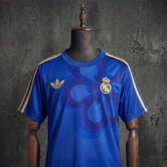 Real Madrid 2025/2026 Cultural Story - Blue Kids Kit Jersey SIZE 16-28