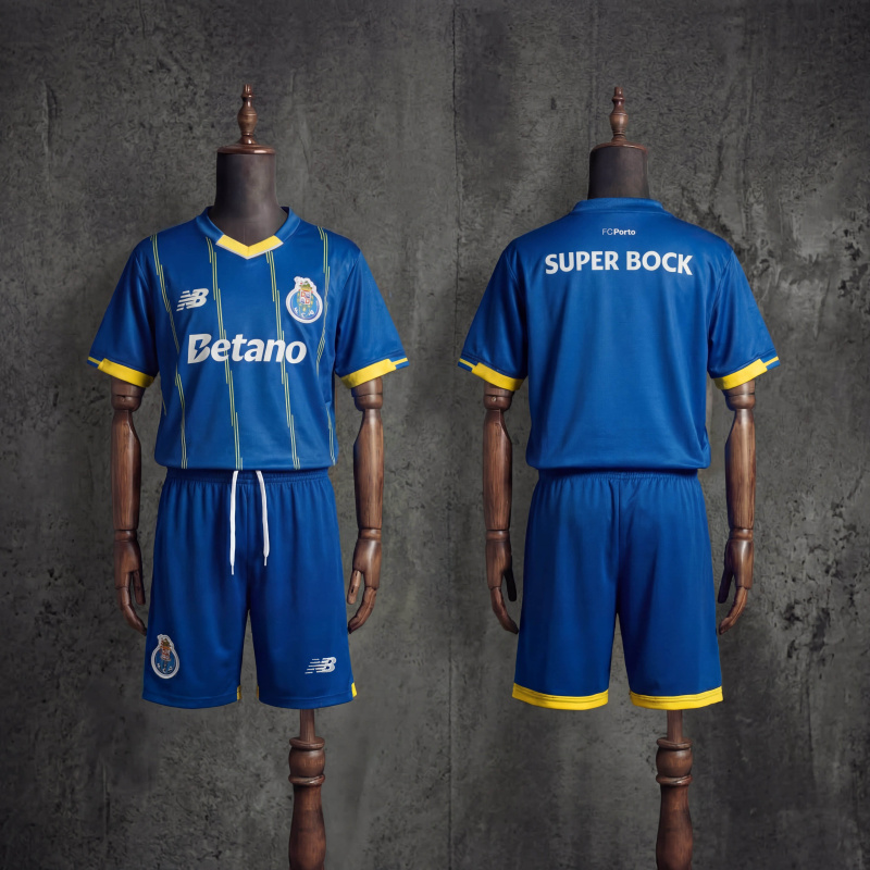 Kids Kit Porto Fourth Away 2025/2026 Jersey Size 16-28