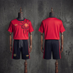 Kids Kit Manchester United Cultural 2025/2026 Story - Red Jersey SIZE 16-28