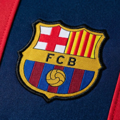 Barcelona Long-sleeved Sweatshirt - Red & Blue