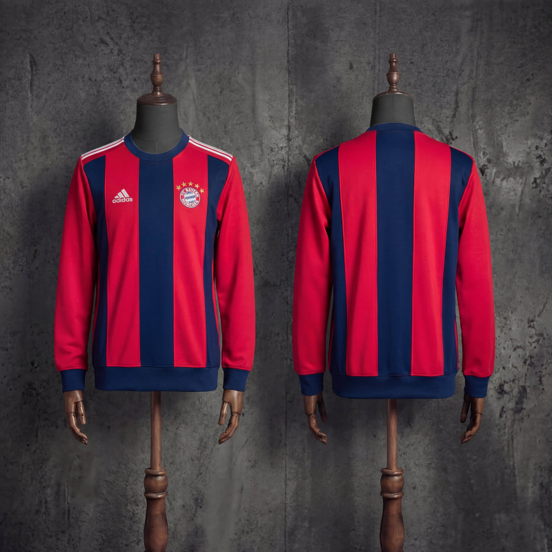 Bayern Munich Long-sleeved Sweatshirt - Red & Cyan M-3XL