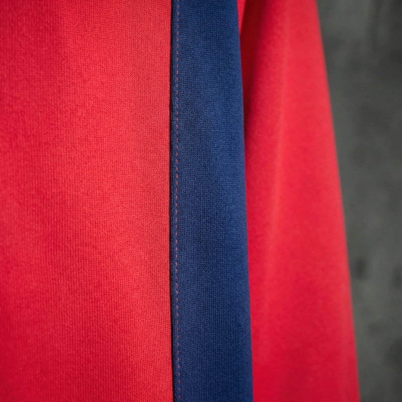 Barcelona Long-sleeved Sweatshirt - Red & Blue