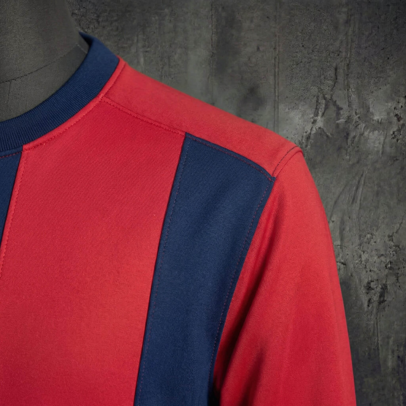 Barcelona Long-sleeved Sweatshirt - Red & Blue